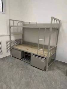 Cama Alta Individual Moderna para Dormitorio, con Escritorio Superior e Inferior, Ahorro de Espacio, Dúplex, <span class=keywords><strong>Escalera</strong></span> de Segunda Planta, Estructura Metálica de 2.0m, para Sala de Estar - Product Image 3