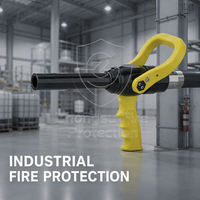 Lance à poudre sèche professionnelle pour équipement de lutte contre l'incendie, poignée pistolet, pour la sécurité industrielle, directement de l'usine