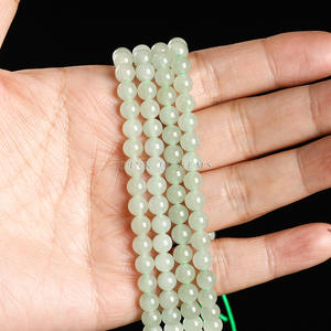 Jingde Jewelry Ofrece Cuentas Redondas de Jade Hetian Natural de 6mm para Accesorios de Pulseras DIY, en Tiras y Sueltas - Product Image 4