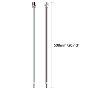 Lance de pulvérisation haute pression en acier inoxydable (lot de 2) avec raccord rapide 1/4 pouce pour <span class=keywords><strong>le</strong></span> <span class=keywords><strong>nettoyage</strong></span> des gouttières et des toits - Product Image 2