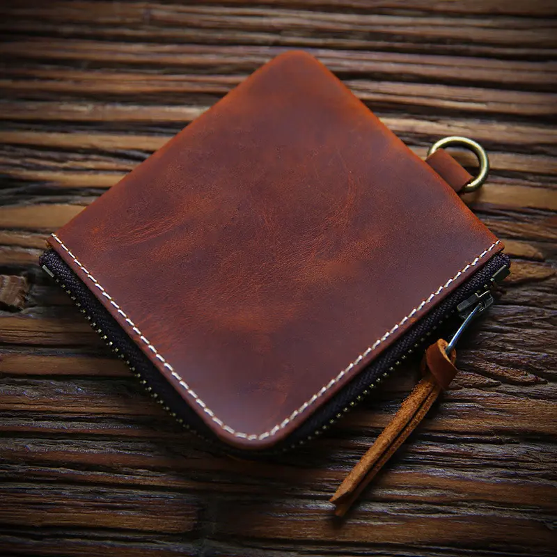 mens leather wallets made in china simple mens card holder leather wallets mens wallet with zipper pocket leather