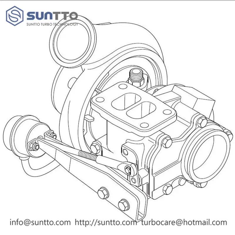 Turbocompressor GT2052V 454135-5009S/454135-0001/454135-0002/ 454135-0006/454135-0009/454135-9009S/454135-9/059145702D/059145701C