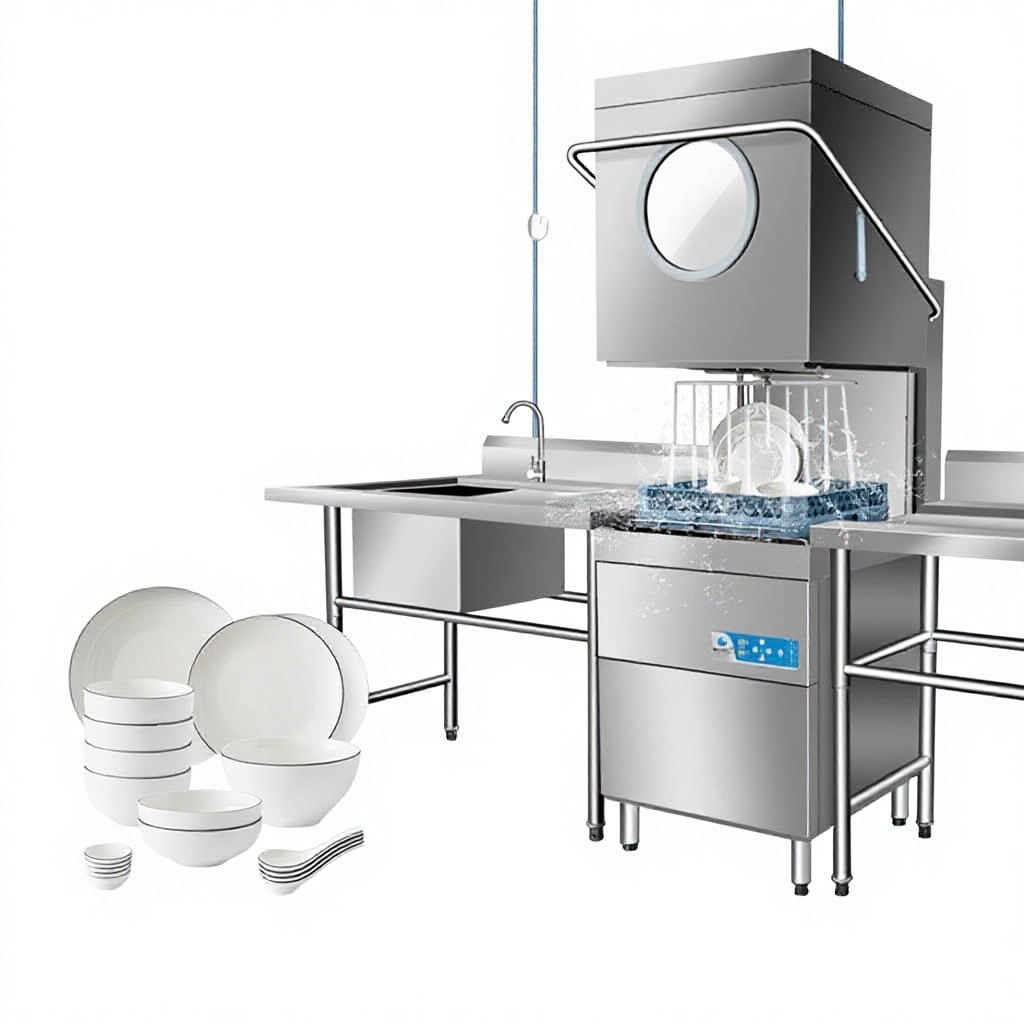 Fully Automatic Electric Commercial Smart Multi-Functional Lid-Opening Dishwasher XZ-80DC Nationwide Warranty Large Hotels