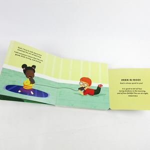 CO-Dream Livre cartonné personnalisé à couverture rigide avec fenêtre à rabat, en carton couché, imprimé numériquement avec film laminé, sur papier d'art, pour l'heure du coucher, avec des prières et des jeux de cache-cache - Product Image 6