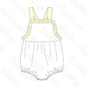 monogramm mädchen kleidung seersucker kundenspezifisch gestreift baby bubble romper bab säugling bubble romper - Product Image 5