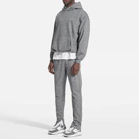 Ensemble de survêtement unisexe surdimensionné en molleton technique de coton de haute qualité, personnalisable, avec sweat à capuche et pantalon de jogging
