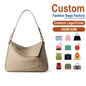Bolso de Hombro de Cuero de Grano Completo, Estilo Vintage de Lujo, Personalizado de Fábrica, Bolso de Diseño para Mujer, Uso Diario - Product Image 1