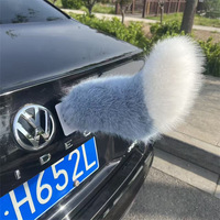 Araba Arka Dekorasyonu Tilki Elektrikli Sallanan Kuyruk Şarj Edilebilir Ses Kontrollü Uzaktan Kumandalı Anime Konvansiyonu Coser Peluş Hareketli Kuyruk