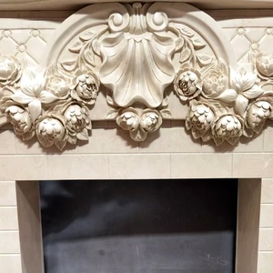 Moderno intagliato <span class=keywords><strong>a</strong></span> mano in marmo naturale intaglio camino decorazioni interne marmo camino mensola del camino per la casa - Product Image 5