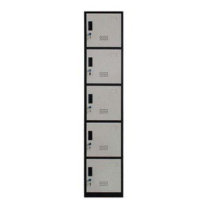 Armoire de <span class=keywords><strong>rangement</strong></span> métallique à 5 portes en acier pour vestiaire de gym avec serrure à clé - Product Image 6