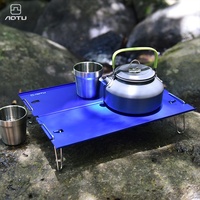 Table rectangulaire pliante compacte ultralégère en alliage d'aluminium pour le camping et l'ameublement extérieur – Vente en gros