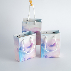 Bolsas de Compras de Papel Kraft de Lujo de Alta Calidad de 12x5.7x16cm, Bolsas Ecológicas con Asa para Joyería, Embalaje y Exhibición - Product Image 1