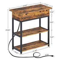 Canapé en bois rustique personnalisable Table d'angle famille paresseux meubles de salon convertible pour chambre à coucher