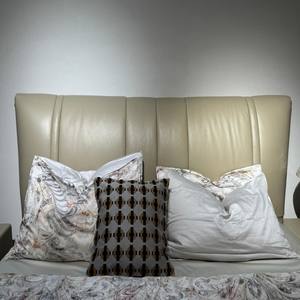 <span class=keywords><strong>Lit</strong></span> superposé traditionnel confortable et élégant Vonliva avec revêtement en cuir et structure en <span class=keywords><strong>bois</strong></span>, taille King - Product Image 4