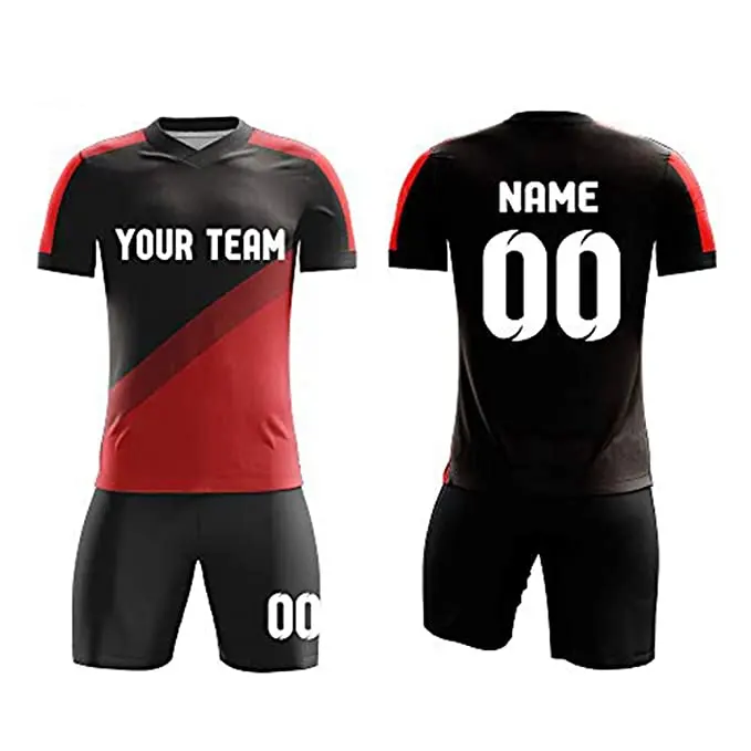 Camiseta de fútbol con impresión personalizada por sublimación, uniformes, ropa deportiva, conjunto de entrenamiento de equipo, camisetas de fútbol