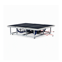 Table de découpe et de brisage de verre automatique et manuelle avec flotteur d'air inclinable