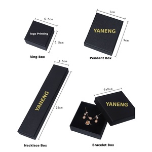 High-Quality Recyclable Cardboard Jewelry <b>Gift</b> <b>Box</b> Two-Piece Lid & Base <b>Box</b> for <b>Earring</b>/Necklace Custom Logo <b>Gift</b>/Retail Use - Product Image 4