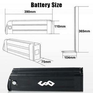 Batterie de vélo électrique E-Bike Silver Fish 24V 36V 48V 10Ah 15Ah 20Ah 25Ah, pack de batteries lithium pour vélo électrique - Product Image 2