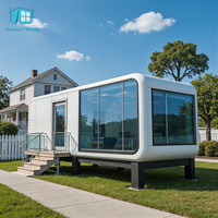 Maison conteneur préfabriquée prête à l'emploi Apple Cabin au design moderne pour usage extérieur (jardin, pod, entrepôt)