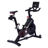 Vélo d'appartement à transmission par courroie avec volant d'inertie de 12 kg, écran LCD, contrôle programmable, entraînement cardio pour la remise en forme à domicile, vélo de spinning