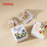 Boîtes en métal Tianhui pour épices matcha, boîte carrée en métal, petite boîte en étain pour le stockage du matcha, boîte à thé, boîte en étain pour le thé