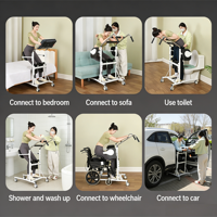 Lève-personne médical sur roulettes réglable en hauteur pour personnes à mobilité réduite et âgées