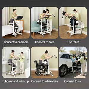 Máquina Multifuncional para Transferencia de Personas Mayores, Silla de Rehabilitación para Movilidad de Pacientes, Asistencia para Subir y Bajar, con Elevación Hidráulica - Product Image 3