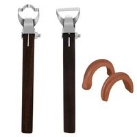Lot de 12 outils de sculpture en bois et métal pour argile, extrudeurs et coupeurs de tasses à thé/mugs en forme de poignée