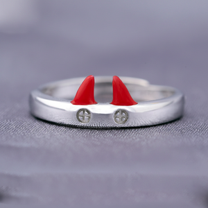 Anillo de Personaje con Diseño de Demonio de Sangre, Estilo Anime, Accesorios de Joyería - Product Image 2