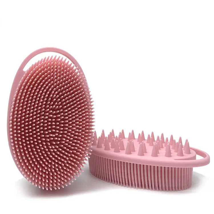 Silicone Body Scrubber silicone loofah body scrubber Lathers Well More Hygienic Easy to Clean Soft Rubber Loofahs Bath Brush