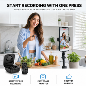 Modern Smart Ring 3 Key Remote Control With Charging Case for <b>Android</b> Tiktok Youtube Camera Ebook Music Compatibility With - Product Image 5
