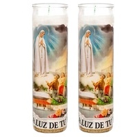 Bougies funéraires blanches parfumées en paraffine de 7 jours pour veille commémorative religieuse et utilisation d'urgence - Product Image 5