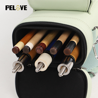 Étui de rangement durable pour queues de billard 3x5, grande capacité, compatible avec les queues à joint 1/2, plusieurs choix de trous, 8 trous en PU