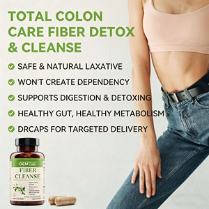 Cápsulas de Fibra para el Cuidado del Colon con Mezcla de Hierbas, Prebióticos y Enzimas Digestivas para la Salud Intestinal, Digestión Saludable y Desintoxicación - Product Image 2