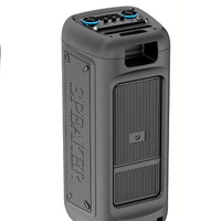 Système audio professionnel de scène Global Sound Tech Oudiobop, double caisson de basses de 10 pouces, son BT 5.0, liaison TWS, extérieur, jardin