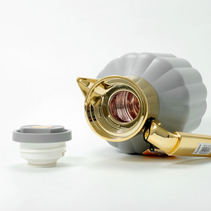 1.0 lít chân không Jug Thermos Flask tinh tế Xuất hiện độc đáo lớn vàng trang trí bấm vào nút nhấn dễ sử dụng - Product Image 3