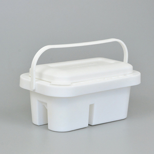 BOMEIJIA Nettoyeur <span class=keywords><strong>de</strong></span> pinceaux 8 compartiments 16 trous Bac multi-usages <span class=keywords><strong>en</strong></span> plastique 15x23cm - Product Image 6