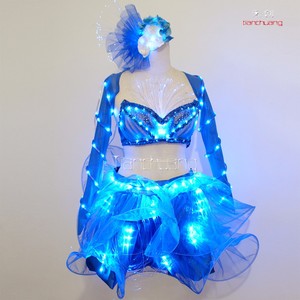RF Télécommande Lumières LED Costume De <span class=keywords><strong>Danse</strong></span> <span class=keywords><strong>Latine</strong></span> Costume De <span class=keywords><strong>Danse</strong></span> Du Ventre Adultes Ensembles Performance <span class=keywords><strong>Robe</strong></span> De <span class=keywords><strong>Danse</strong></span> <span class=keywords><strong>Latine</strong></span>, future Led Sexy Femmes - Product Image 4