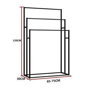 Outdoor Zwembad Vrijstaande Vloer Staande Handdoekenrek 3 Tier Handdoekenrek Stand