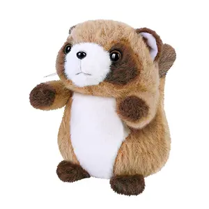 Jinming Offre Spéciale dessin animé animaux en peluche jouet répéter parler raton laveur jouets en peluche