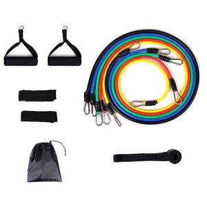 Juego de Bandas de Resistencia de Látex Personalizadas de 11 Piezas con 2 Tubos de Tensión y Cuerda de Tracción - Product Image 1