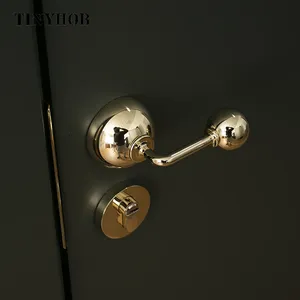 Serratura della <span class=keywords><strong>porta</strong></span> in oro <span class=keywords><strong>per</strong></span> la serratura interna in ottone <span class=keywords><strong>per</strong></span> la casa in legno maniglie delle porte serrature <span class=keywords><strong>per</strong></span> la sicurezza domestica - Product Image 4