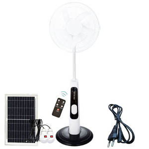 Ventilateur solaire électrique rechargeable de haute qualité, grand modèle 16 pouces, 12V, prix d'usine - Product Image 4