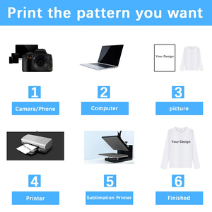 Camiseta de manga larga para hombre Unisex sublimación almacén de EE. UU. Envío <span class=keywords><strong>Gratis</strong></span> camisetas de sublimación de manga larga de poliéster pesado - Product Image 5