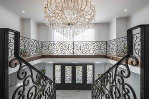 Clôture décorative vintage en fer forgé, balustrade de parc paysager, revêtement anti-rouille par poudrage, tailles sur mesure pour extérieur, hôtel, villa - Product Image 2