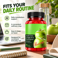 Gummies de Vinaigre de Cidre de Pomme OEM avec Multivitamines, Compléments Digestifs, B12 pour le Bien-être Métabolique et le Soutien Énergétique