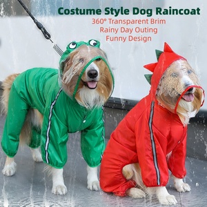 2025 नए वाटरप्रूफ एक्सल पूरी तरह से घिरा हुआ पालतू कुत्ते वर्षाकोट कुत्ते के जूते सरल शैली ग्रीष्मकालीन कपड़े ठोस कुत्ते वर्षा कोट कोट जैकेट जैकेट जैकेट - Product Image 2