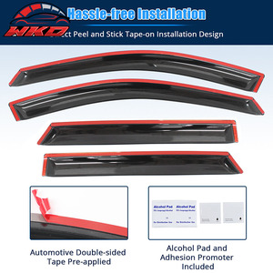 สำหรับฮุนได ซานตาเฟ่ DM ปี 13-18 (ยกเว้นรุ่น XL) ชุดบังแดดอะคริลิคสำหรับหน้าต่างรถยนต์ ป้องกันแสงแดดด้านข้างประตูรถยนต์ 4 ชิ้น - Product Image 4