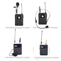 Système de microphone sans fil SL-840 à 4 canaux à tube électronique infrarouge UHF 490-960 MHz pour église, discours, scène, conférence