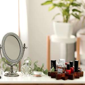 Lotus cristal plateau en bois cristal support pour pierres Lotus forme cristal présentoir bois bijoux plaque étagère méditation - Product Image 4